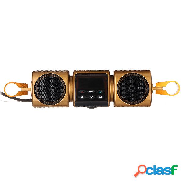 Altoparlante stereo MP3 per moto Bluetooth 12V Lettore audio
