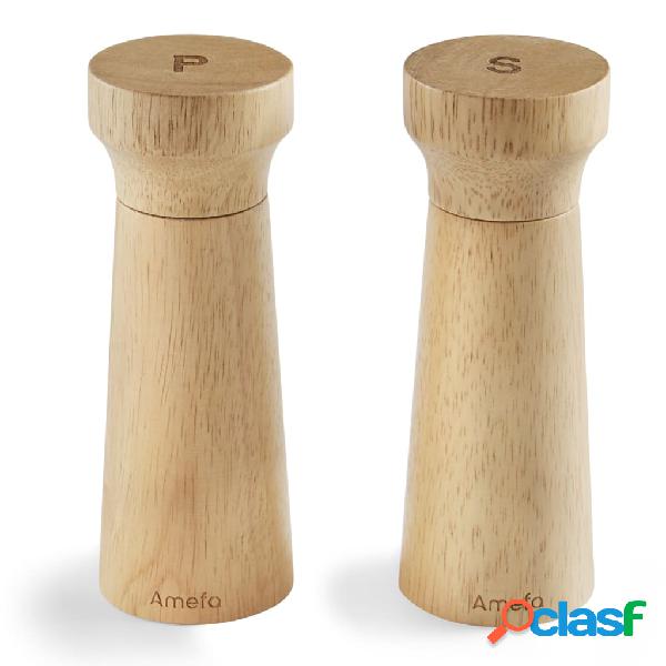 Amefa Macina Sale e Pepe 15 cm 2 pz. Legno