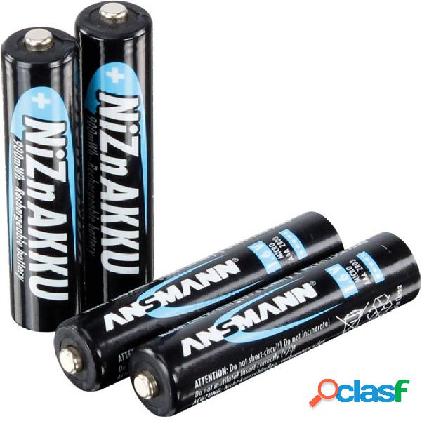 Ansmann HR03 Batteria ricaricabile Ministilo (AAA) NiZn 550