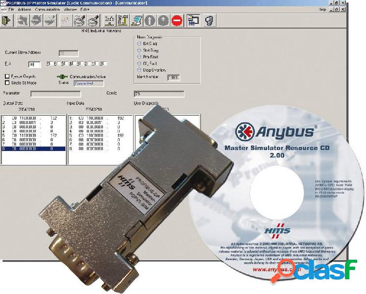 Anybus 017504 017504 Simulatore master Profibus 1 pz.