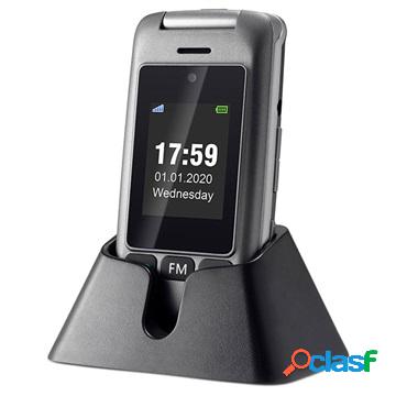 Artfone G6 Senior Flip telefono - 3G, Dual display, SOS -
