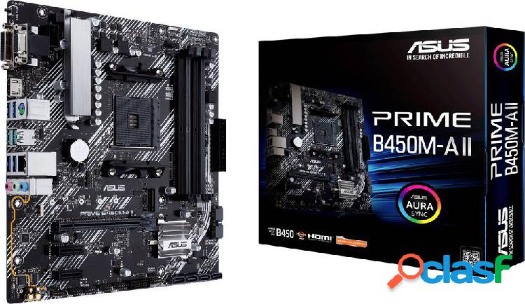 Asus PRIME B450M-A II Mainboard Attacco AMD AM4 Fattore di