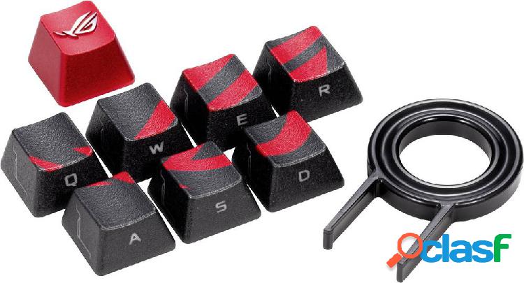 Asus ROG Keycap Set Copertura tastiera Nero, Rosso