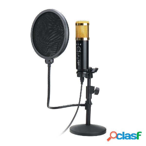 Audio Dynamic USB Condenser Sound Recording Vocal Microfono
