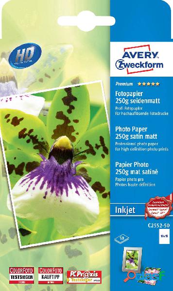 Avery-Zweckform Premium Photo Paper Inkjet C2552-50 Carta