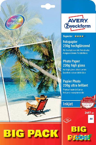 Avery-Zweckform Superior Photo Paper Inkjet 2497-40 Carta