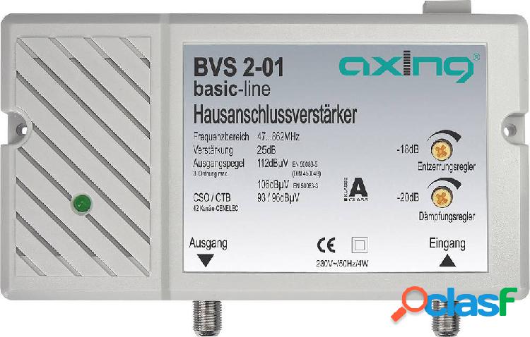 Axing BVS 2 -01 Amplificatore per TV via cavo 25 dB