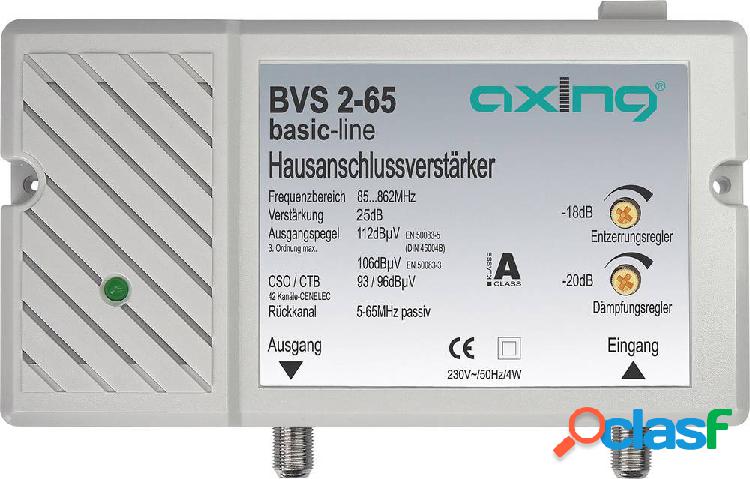 Axing BVS 2-65 Amplificatore per TV via cavo 25 dB