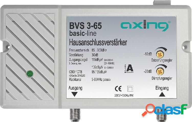 Axing BVS 3-65 Amplificatore per TV via cavo 30 dB