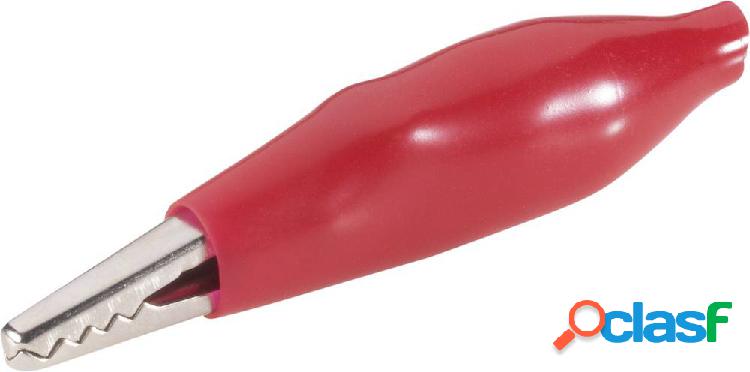 BKL Electronic 072402 Morsetto a coccodrillo Rosso Campo di