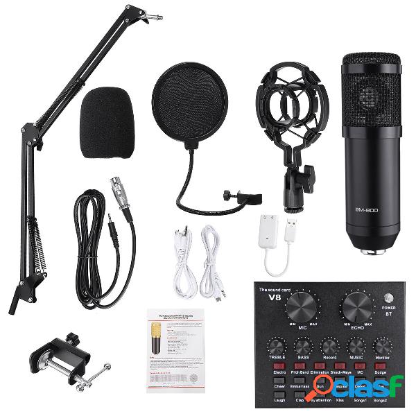 BM800 Condensatore Microfono V8 Kit scheda audio Scheda