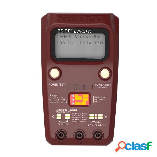 BSIDE ESR02PRO Digital Transistor SMD Components Tester