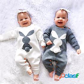 Baby Unisex Boys Girls Active Cute Romper Home Daily Wear