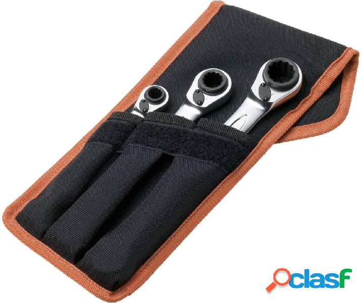 Bahco S4RM/3T Kit chiavi combinate a cricchetto 3 parti