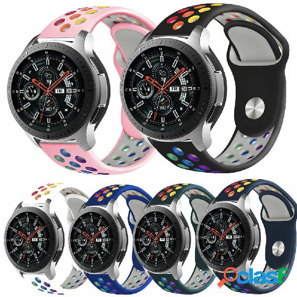 Bakeey 22mm Universal Replacement Rainbow Silicone Watch