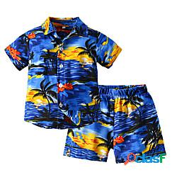 Bambino Da ragazzo Camicia e pantaloncini Completo 2 pezzi