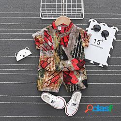 Bambino Da ragazzo Camicia e pantaloncini Completo 2 pezzi