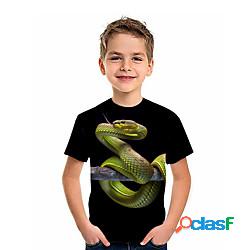 Bambino Da ragazzo maglietta Manica corta Stampa 3D Animali