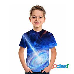 Bambino Da ragazzo maglietta Manica corta Stampa 3D Cielo