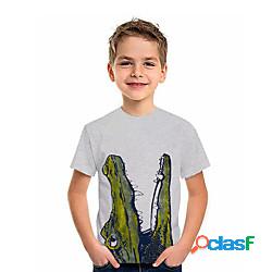 Bambino Da ragazzo maglietta Manica corta Stampa 3D Pelle di