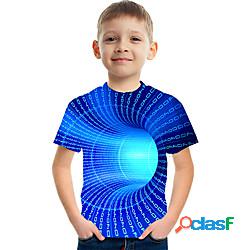 Bambino Da ragazzo maglietta T-shirt Manica corta Stampa 3D