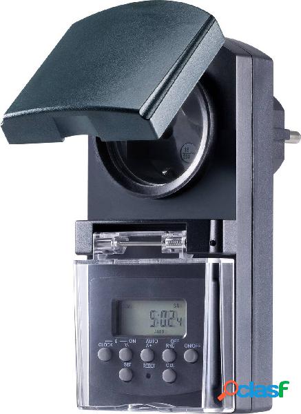 Basetech BT-2106308 Timer a spina analogico digitale