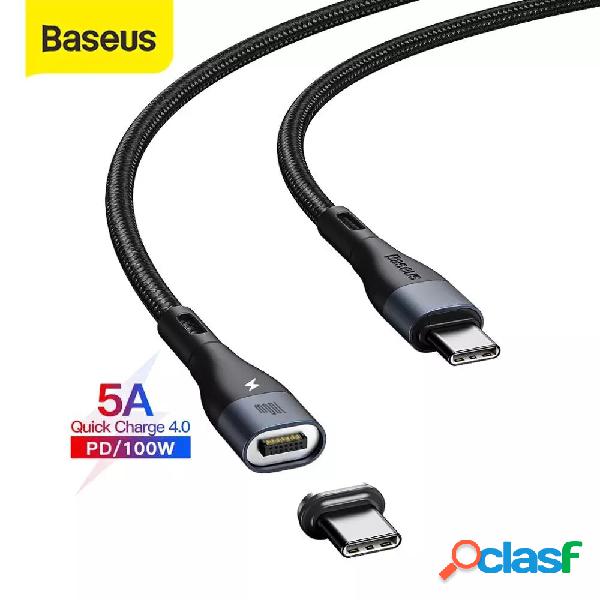 Baseus 100W Cavo dati magnetico in zinco da USB-C a USB-C PD