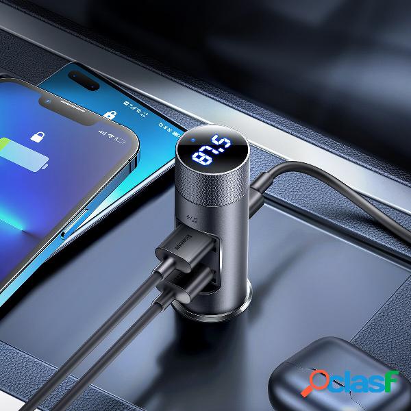 Baseus Energy Column Pro Caricabatterie MP3 per auto senza