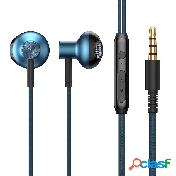 Baseus H19 3.5m Wired Encok Auricolari In-Ear Bass Earbuds