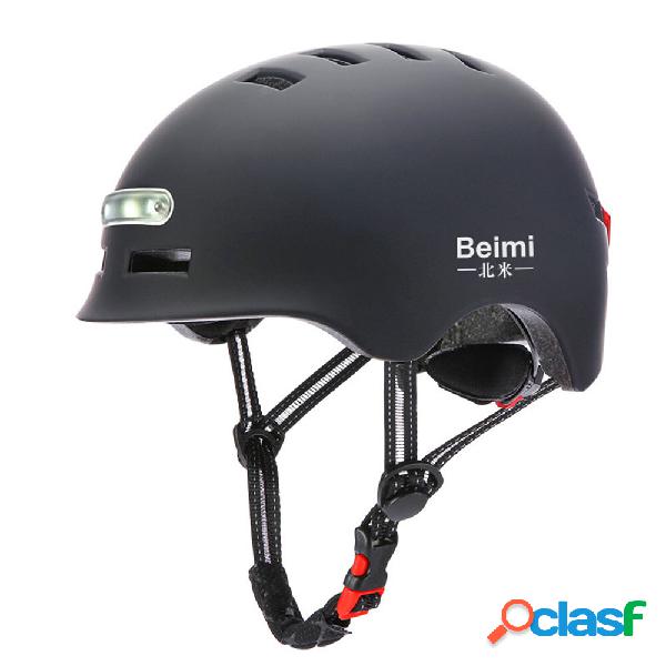 Beimi Safety Half Face Helmet con LED Spia traspirante