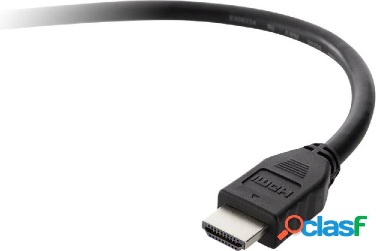 Belkin HDMI Cavo Spina HDMI-A, Spina HDMI-A 5.00 m Nero