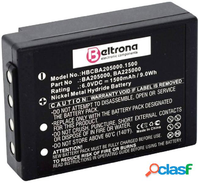 Beltrona Batteria ricaricabile radiocomando 6 V 1500 mAh