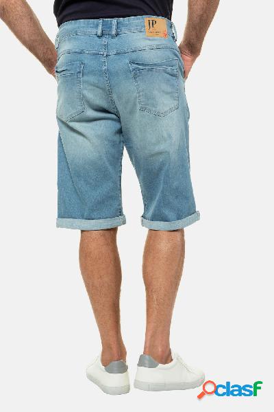 Bermuda di jeans, lavaggio trendy, sei tasche, straight fit,