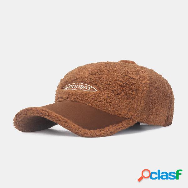 Berretto da baseball unisex Teddy Velvet Suede Color