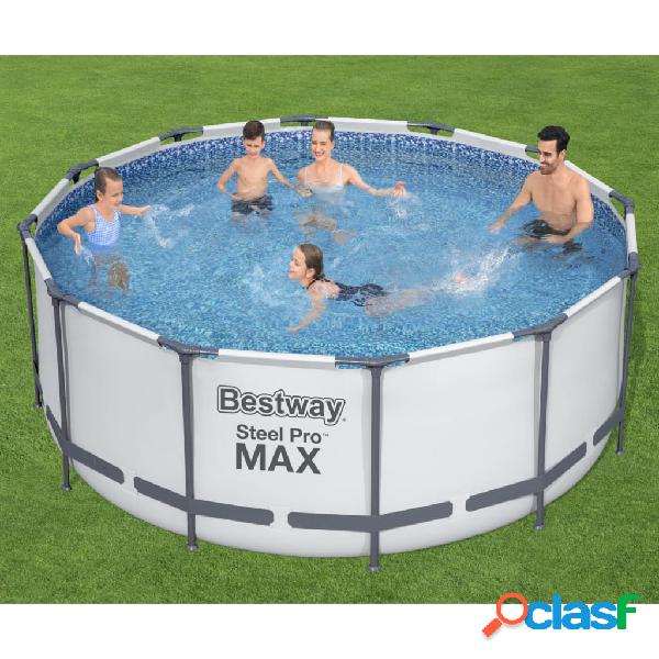 Bestway Set Piscina Steel Pro MAX Rotonda 366x122 cm