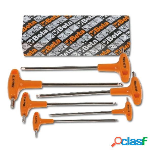 Beta Tools Set Chiavi Esagonali Testa a Sfera Sfalsate 6 pz