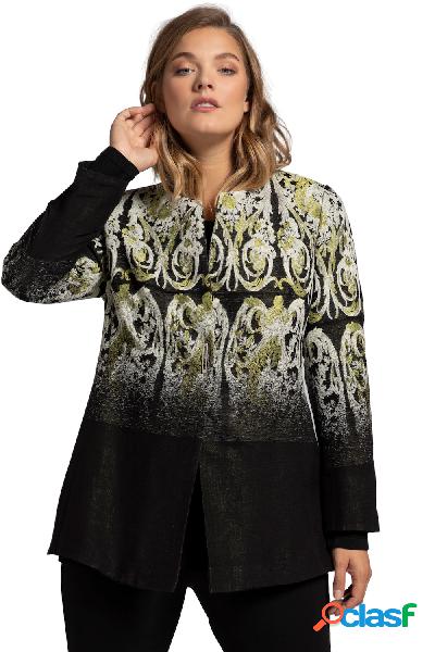 Blazer, Jacquard con effetto di colore, maniche lunghe,