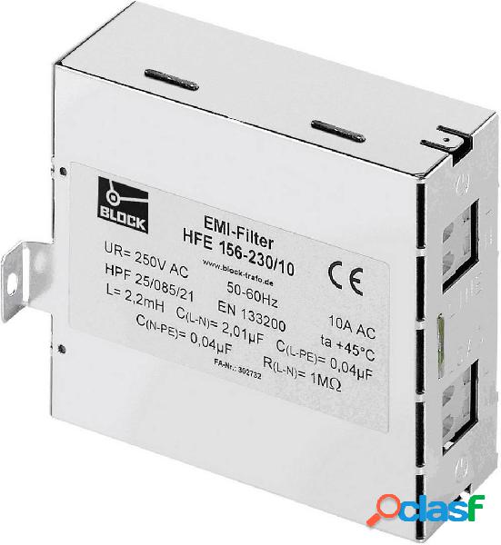 Block HFE 156-230/16 Filtro soppressore 250 V/AC 16 A (L x