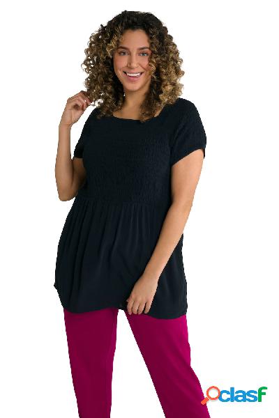 Blusa dal taglio svasato con scollo rettangolare, mezze