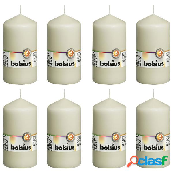 Bolsius Candele Moccoli 8 pz 130x68 mm Avorio