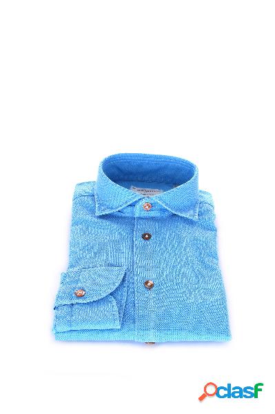Borriello Camicie Casual Uomo Blu
