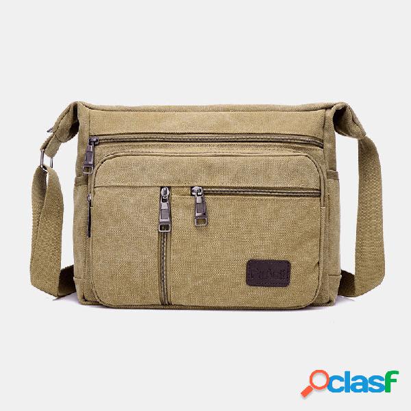 Borsa a tracolla semplice da uomo grande capacità Borsa a