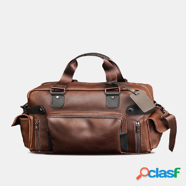 Borsa da uomo vintage casual grande capacità valigetta