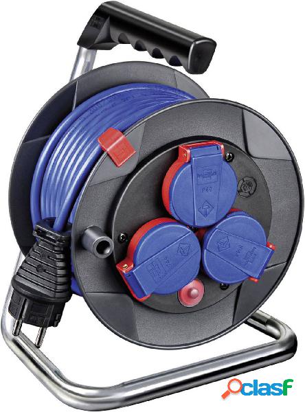 Brennenstuhl 1079850 Avvolgicavo 15.00 m Blu Spina schuko