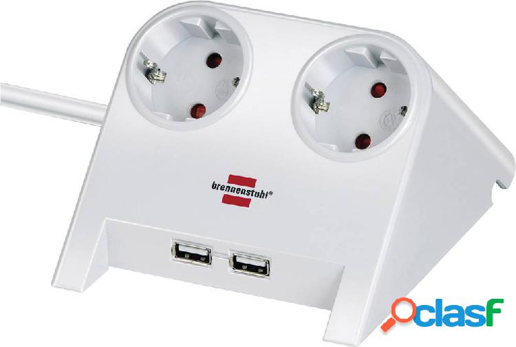 Brennenstuhl 1153520222 Multipresa senza interruttore Bianco