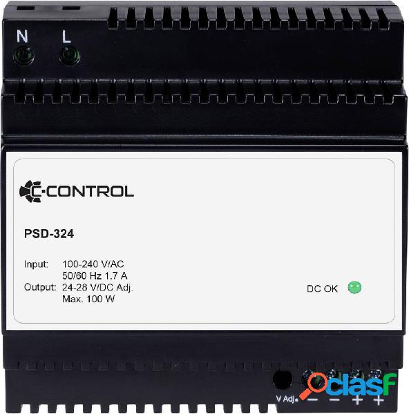 C-Control PSD-324 Alimentatore per guida DIN Consumo