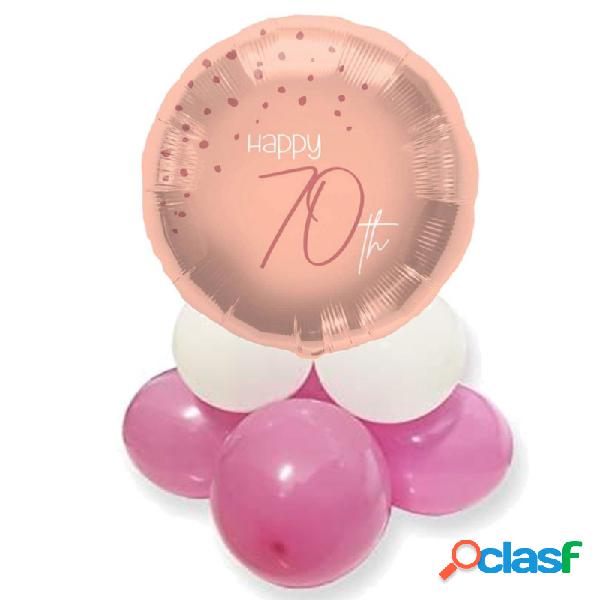 CENTROTAVOLA PALLONCINI 70 ANNI ELEGANT LUSH