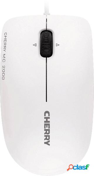 CHERRY MC 2000 Mouse USB Infrarossi Bianco 3 Tasti 1600 dpi