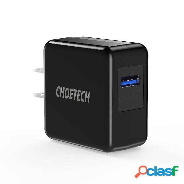 CHOETECH US 18W QC3.0 Caricabatterie rapido USB