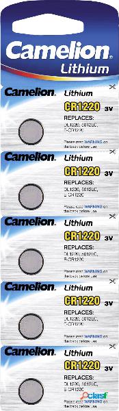Camelion CR1220 Batteria a bottone CR 1220 Litio 38 mAh 3 V